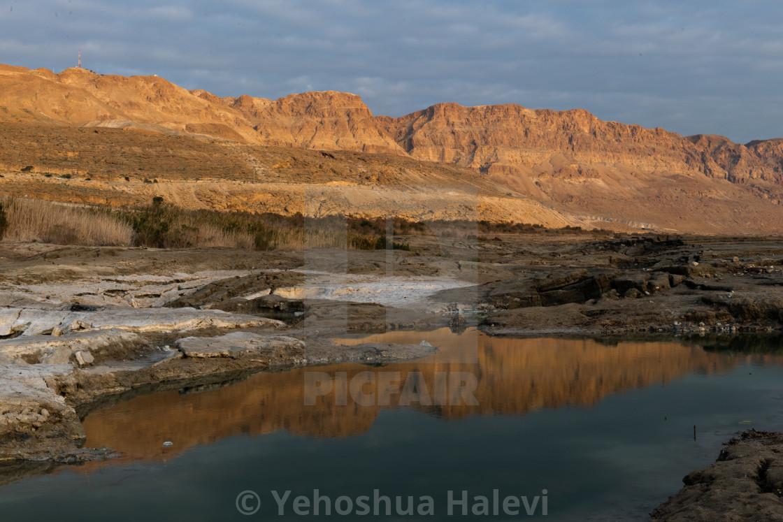 "The shoreline of the Dead Sea in Israel" by Yehoshua Halevi - $9.12 "The shoreline of the Dead Sea in Israel" stock image
