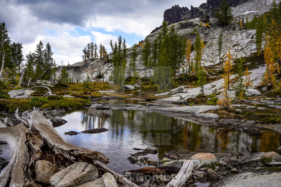 "Alpine Hiking" stock image