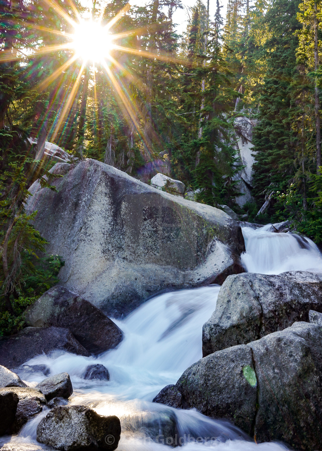 "Snow Creek Falls" stock image