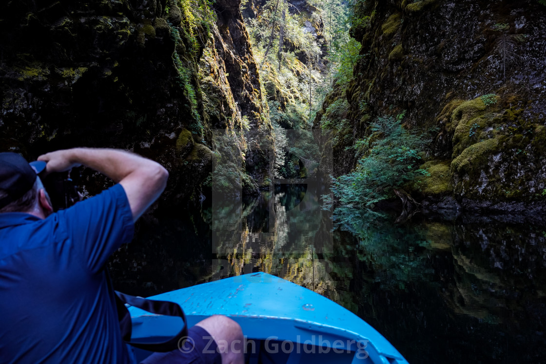 "Creek Reflections Explored" stock image