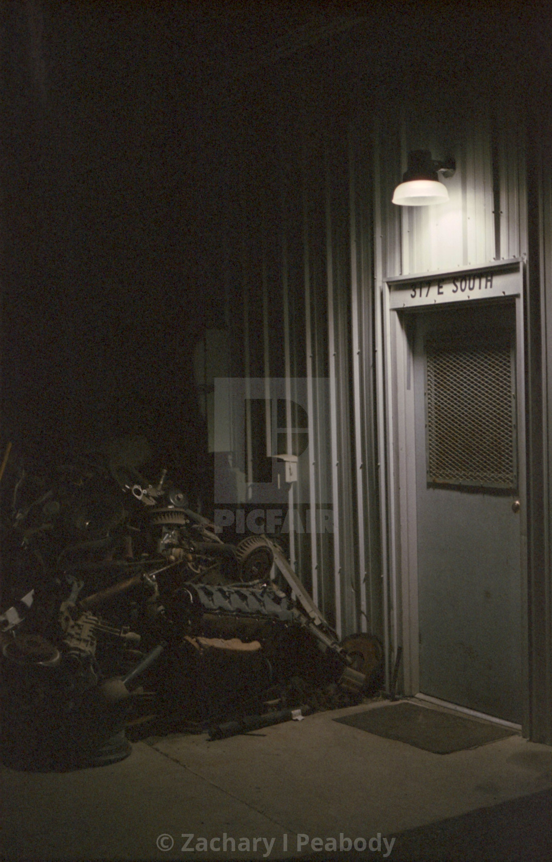 "Doorway to Mechanic" by Zachary I Peabody - £10.00 "Doorway to Mechanic" stock image