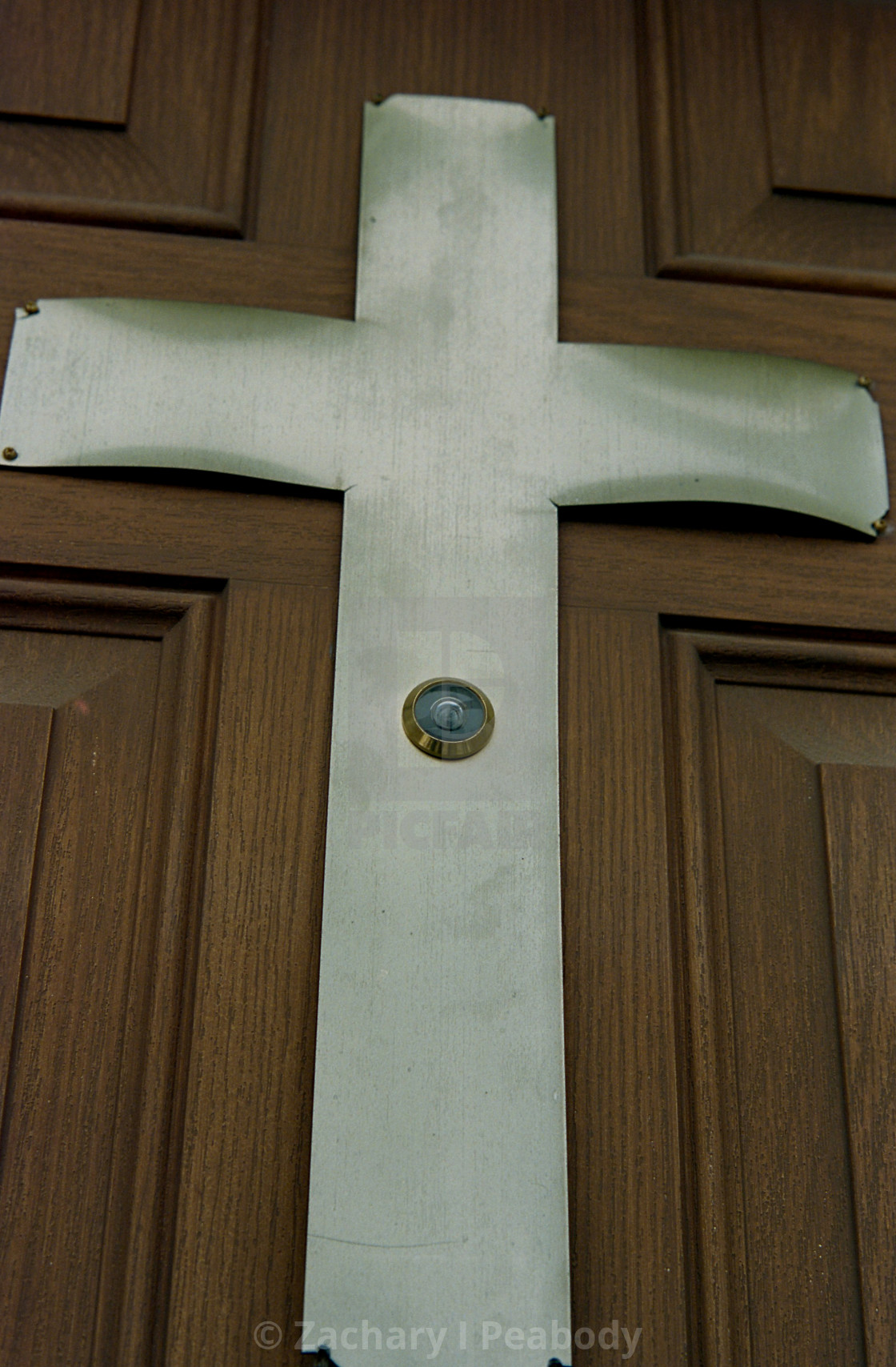 "Church Peephole 2" by Zachary I Peabody - £12.40 "Church Peephole 2" stock image