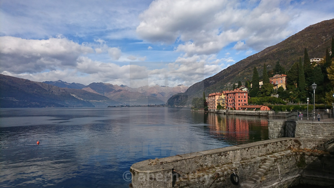 "Lake Como Town" stock image