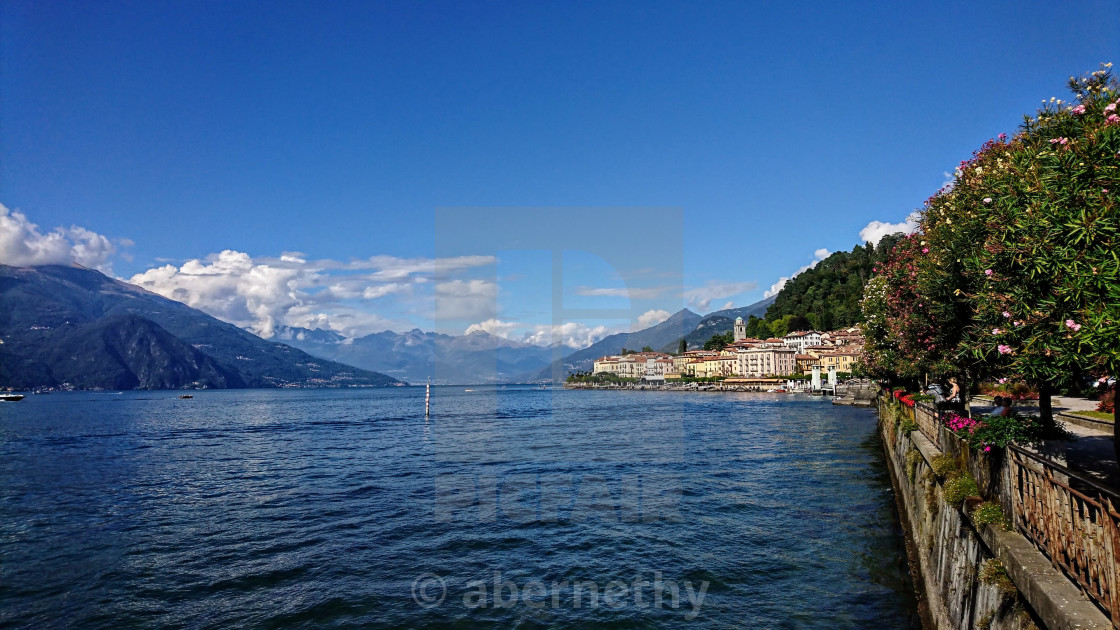 "Lake Como Town" stock image