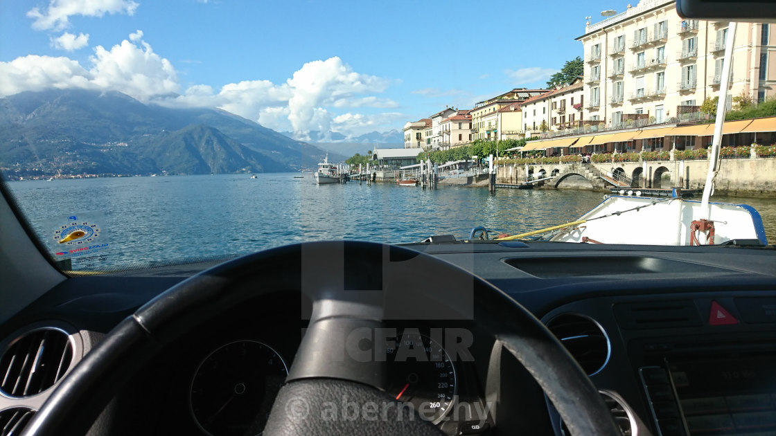 "Lake Como Car Ferry" stock image