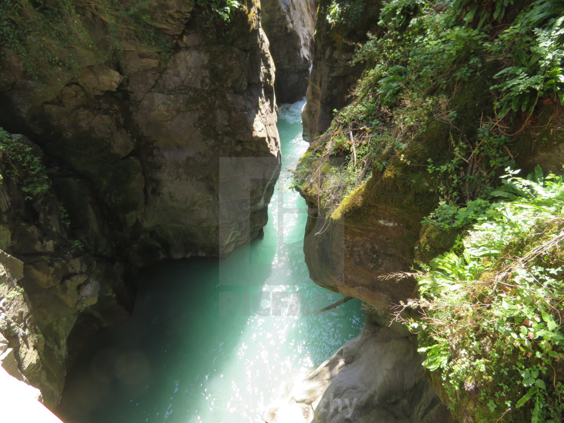 "Gorge Italy Lake Como" stock image