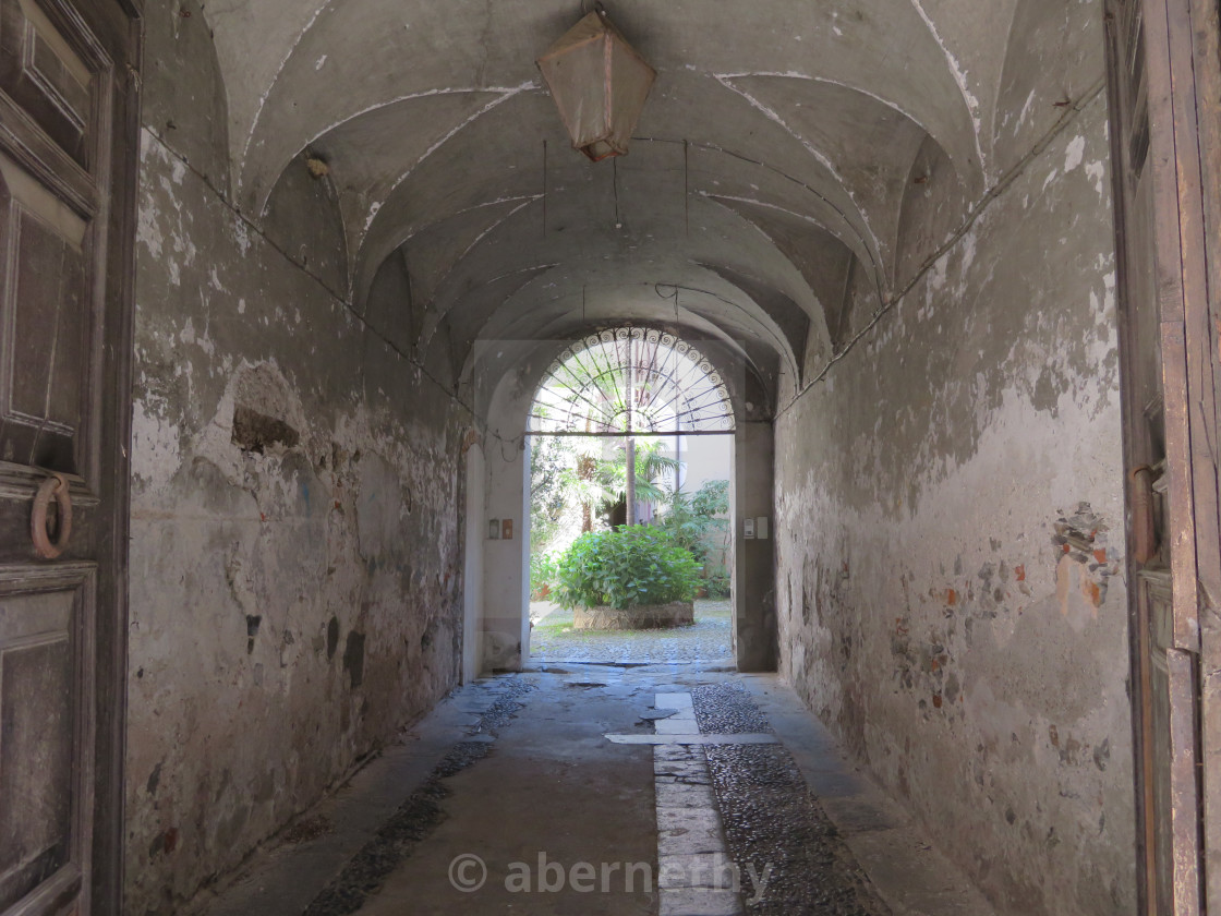 "Doorway to courtyard" stock image