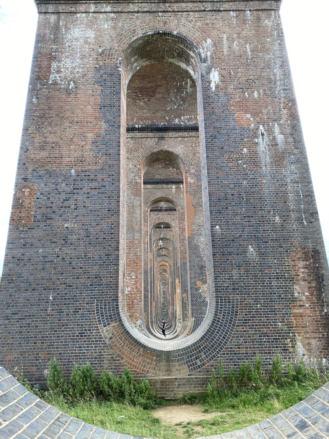 "Looking through the Ouse Valley Viaduct" stock image