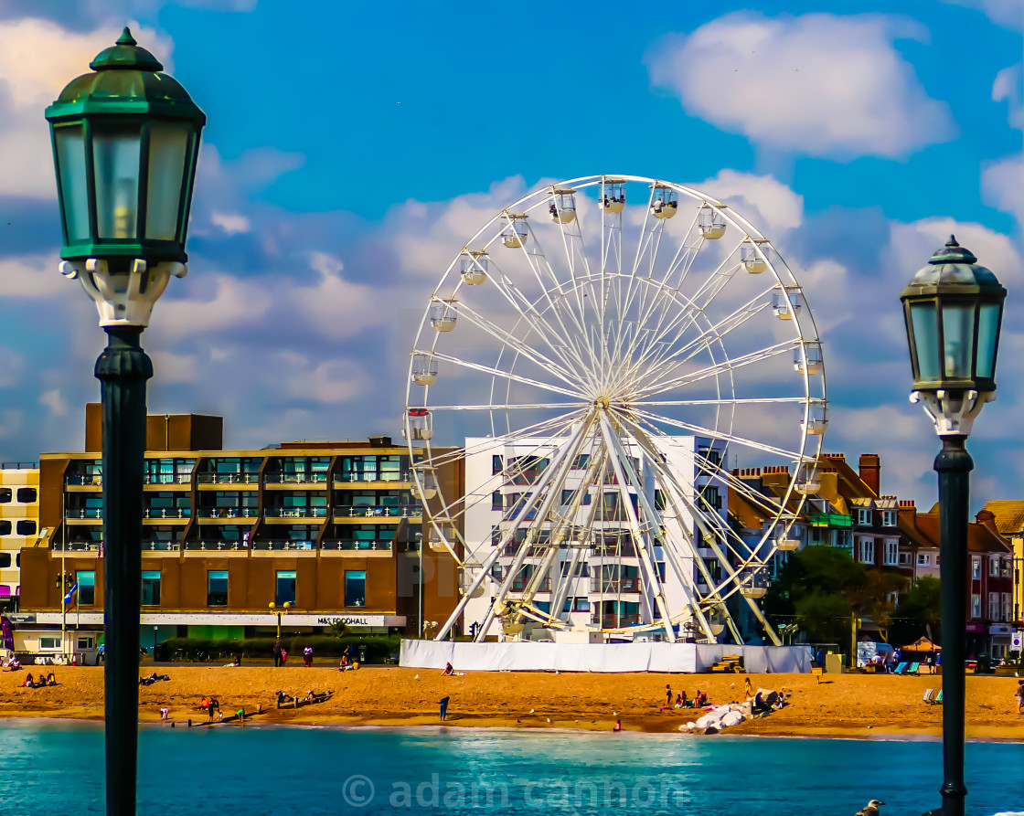 "Views from Worthing Pier" stock image