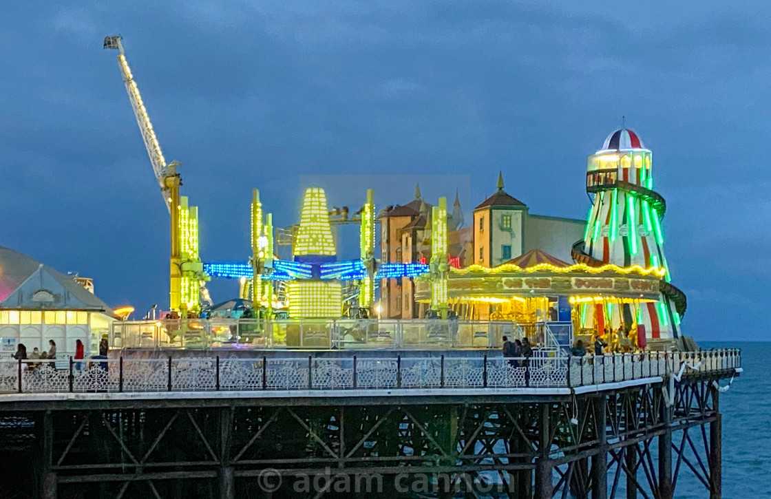 "Brighton Pier at night" stock image