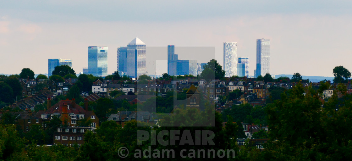 "The view from the top of Alexandra Palace" stock image