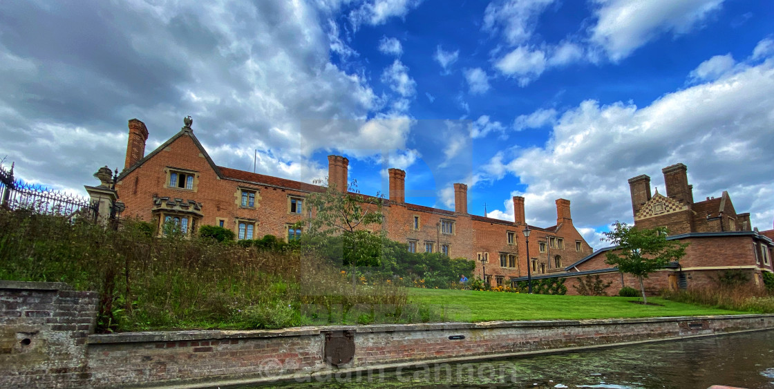 "Magdalene College, Cambridge from the River Cam" stock image