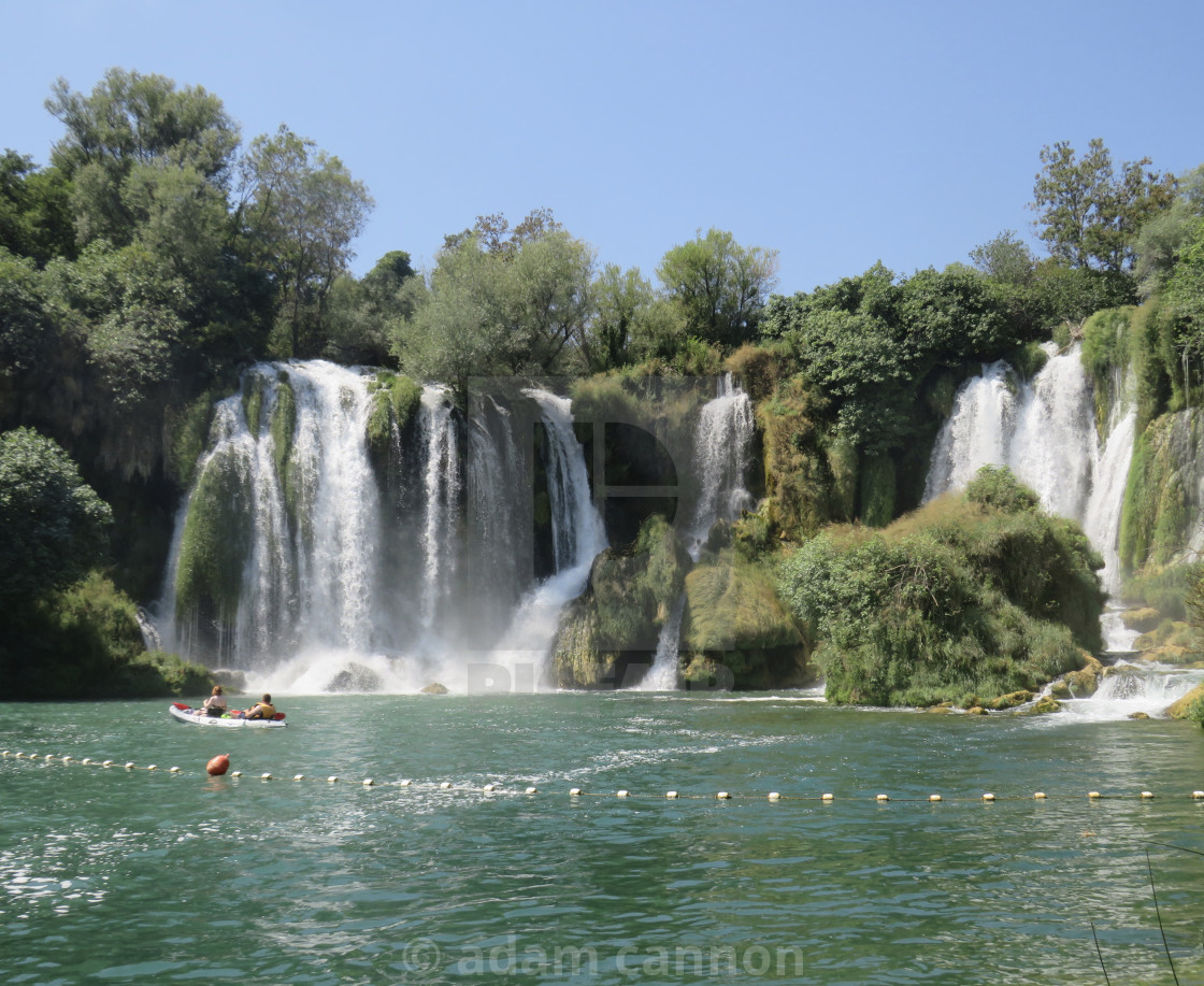 "The impressive Kravica waterfall" stock image