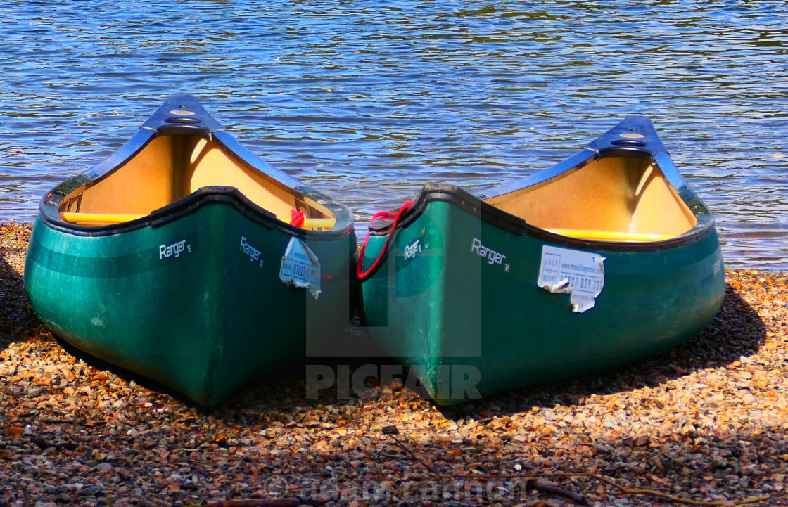 "canoes on the thames" stock image