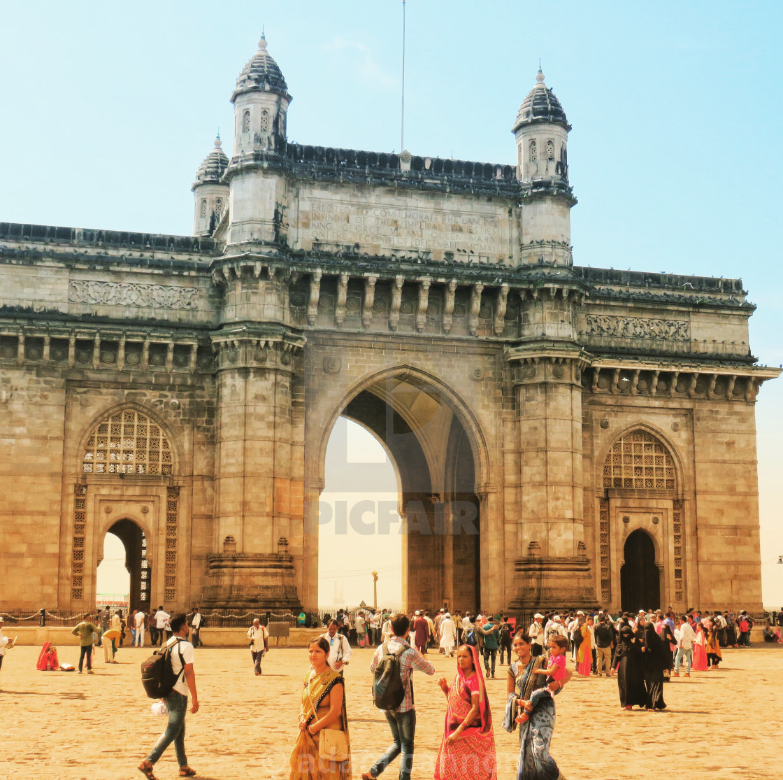 "Mornings at the Gateway of India" stock image