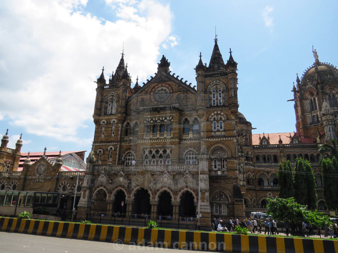 "Mumbai train station" stock image