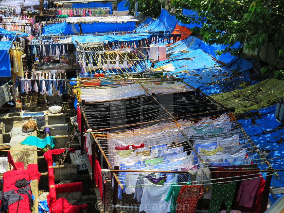 "the open air laundry - Dhobi Ghat" stock image