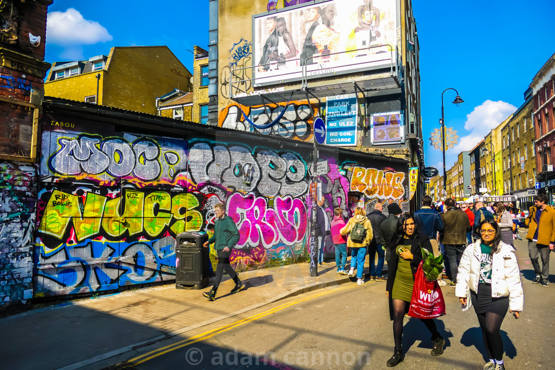 "Colours of Shoreditch March 2022" stock image