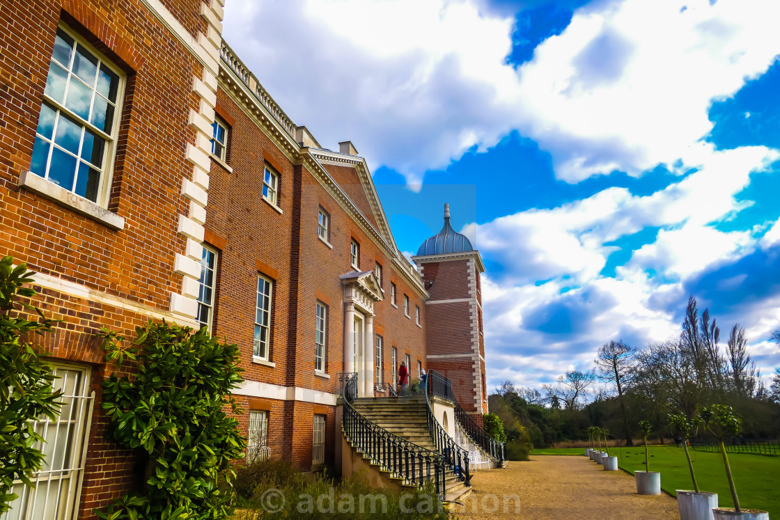 "A spring view of Osterley House" stock image