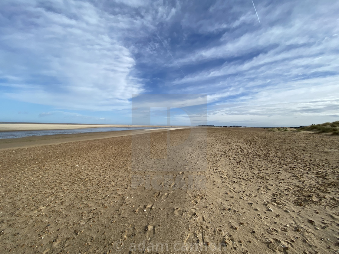 "Holkham beach" stock image