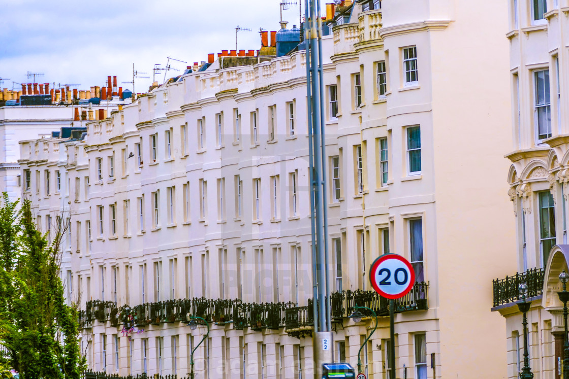 "Hove's Georgian houses" stock image