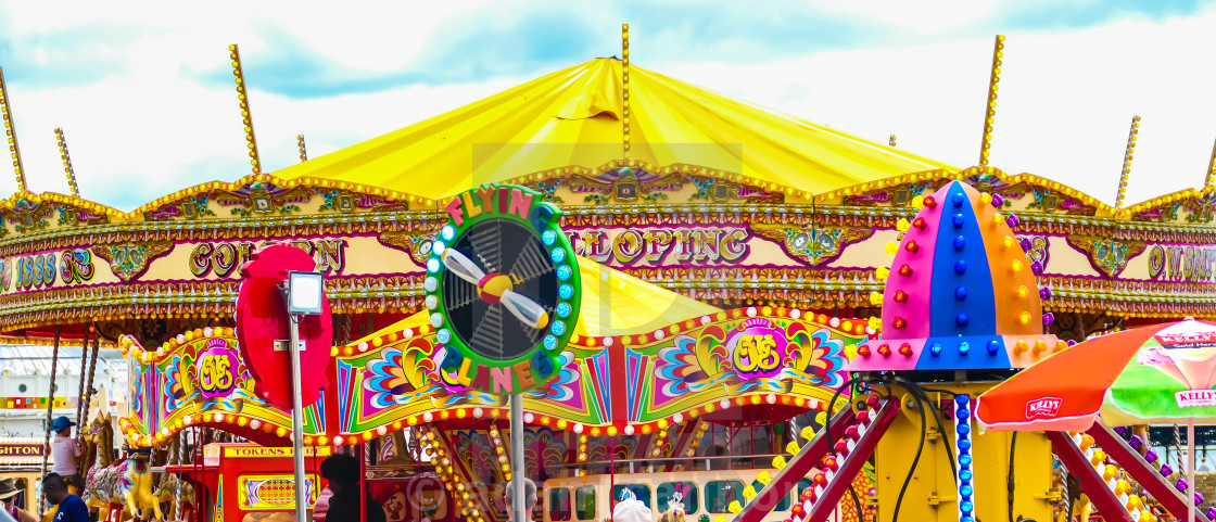 "The Brighton merry go round" stock image