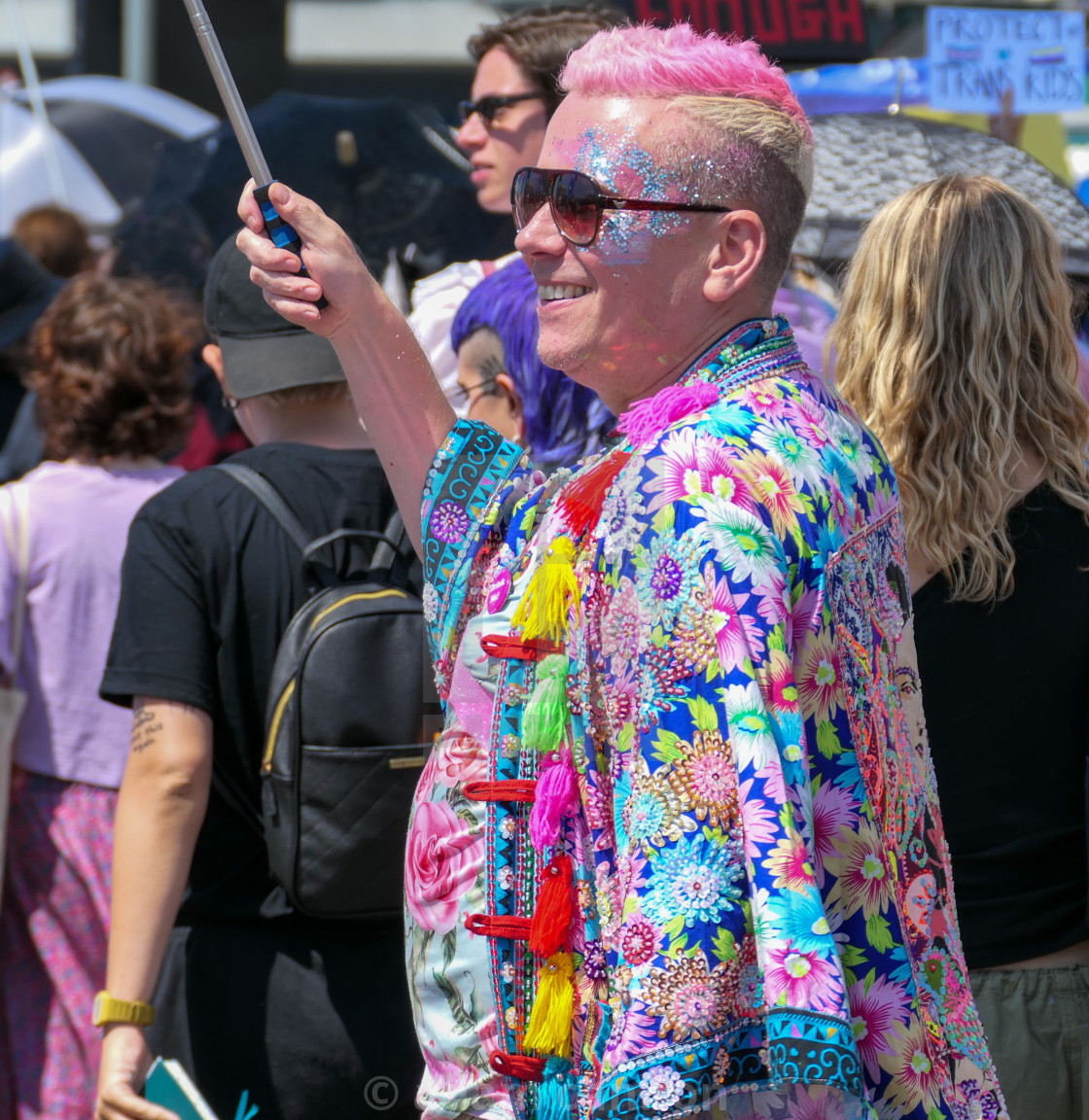 "Trans Pride Parade in Brighton, 2022" stock image