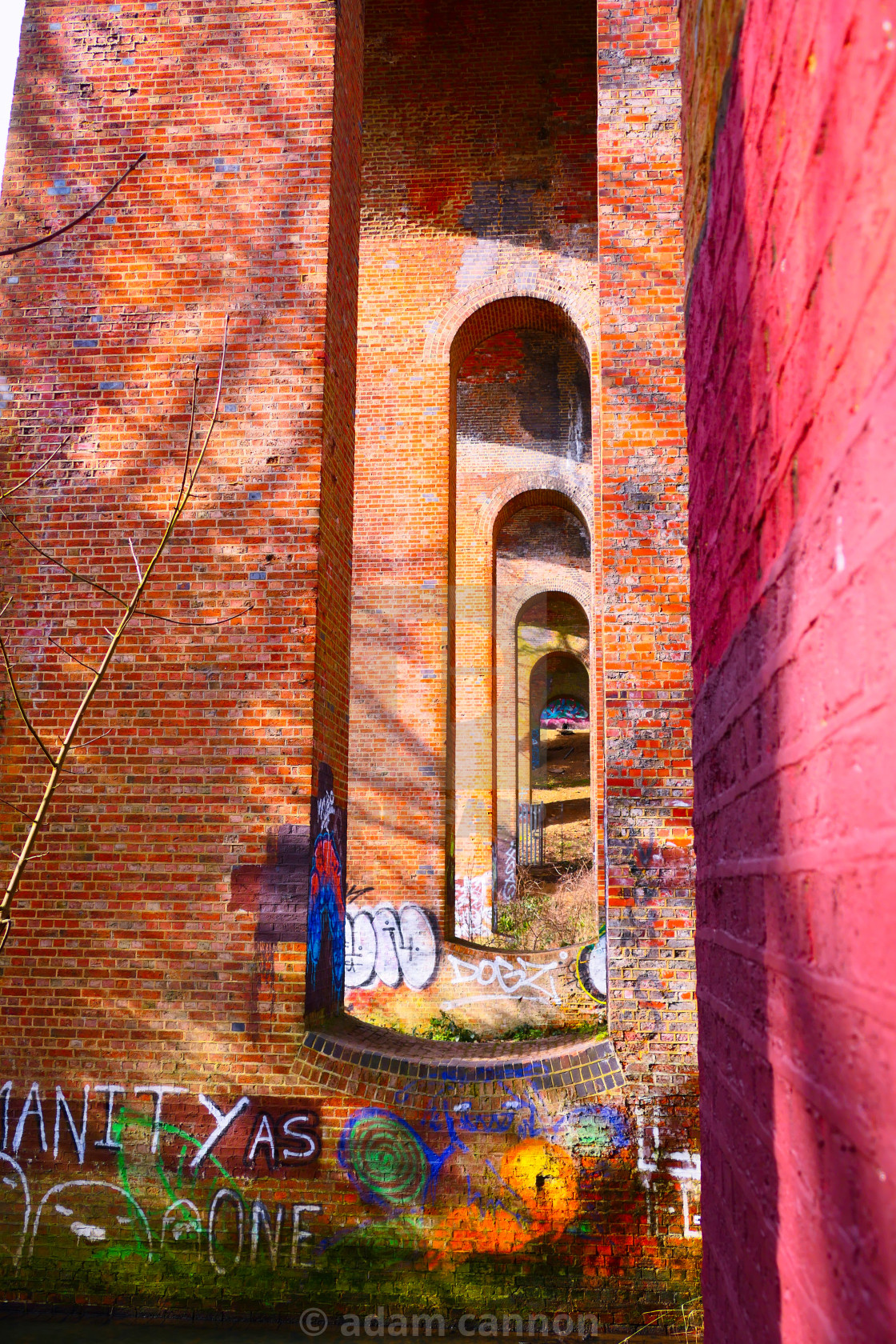 "Dollis Brook Viaduct" stock image