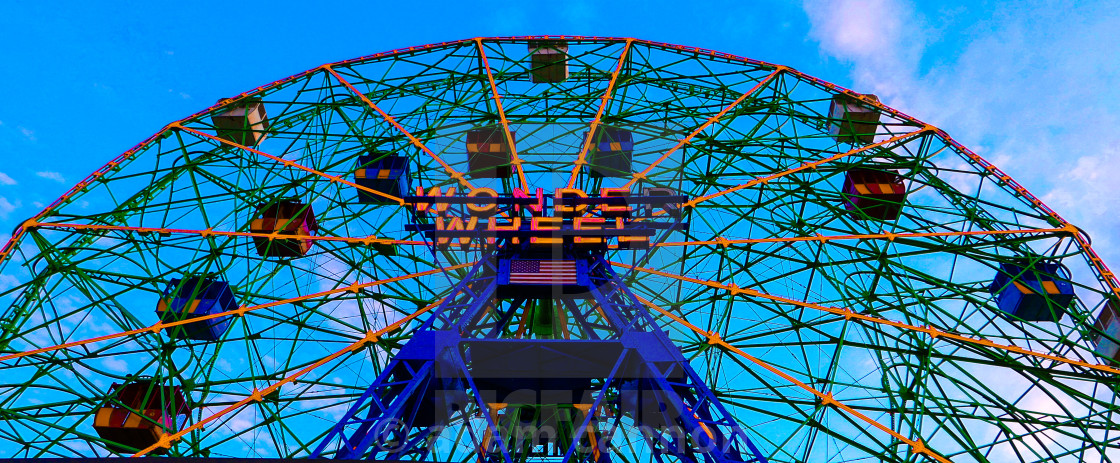 "Coney Island's wonder wheel" stock image