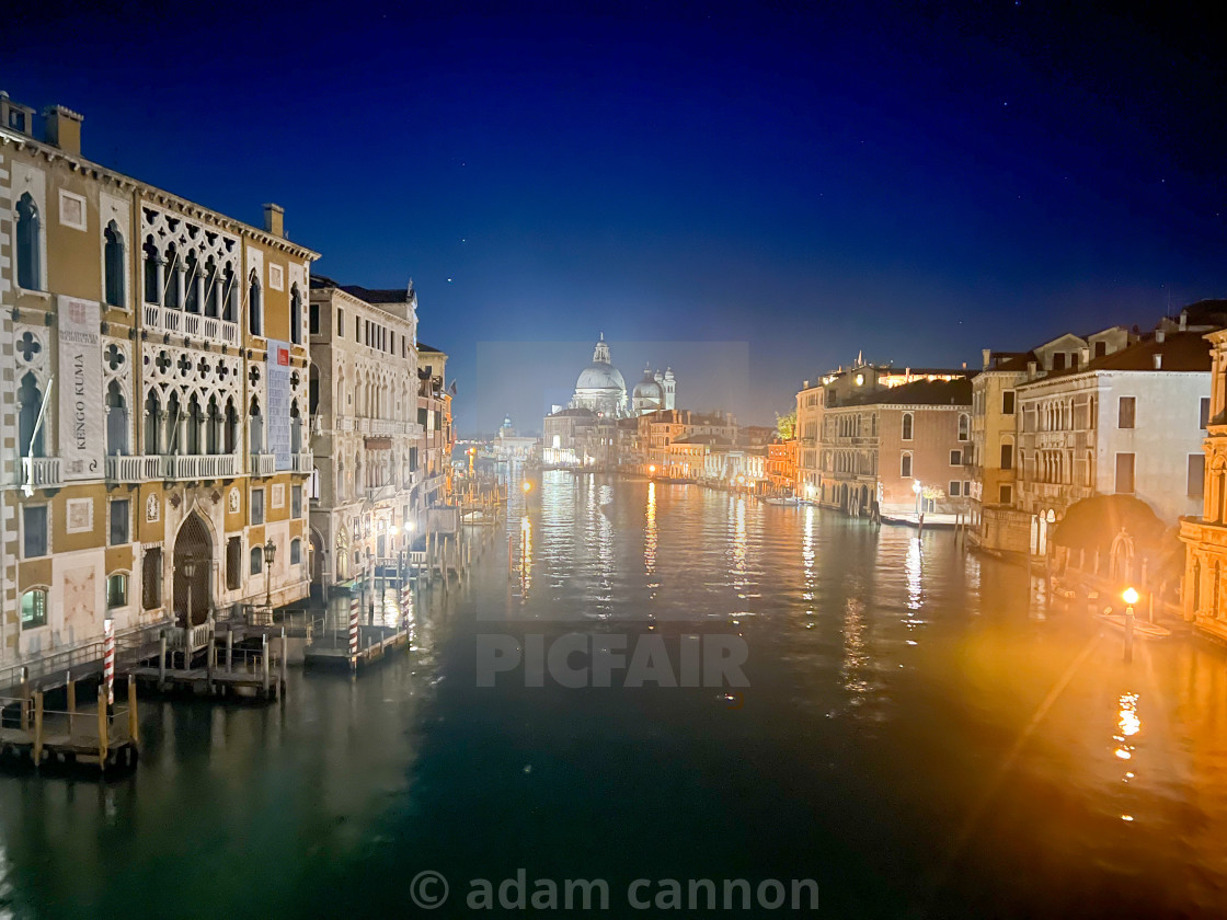 "The grand canal from the Academia Bridge" stock image