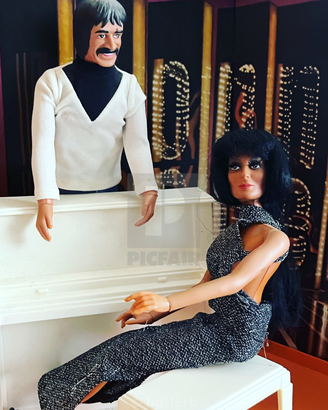 "Sonny and Cher New Years Eve special" stock image