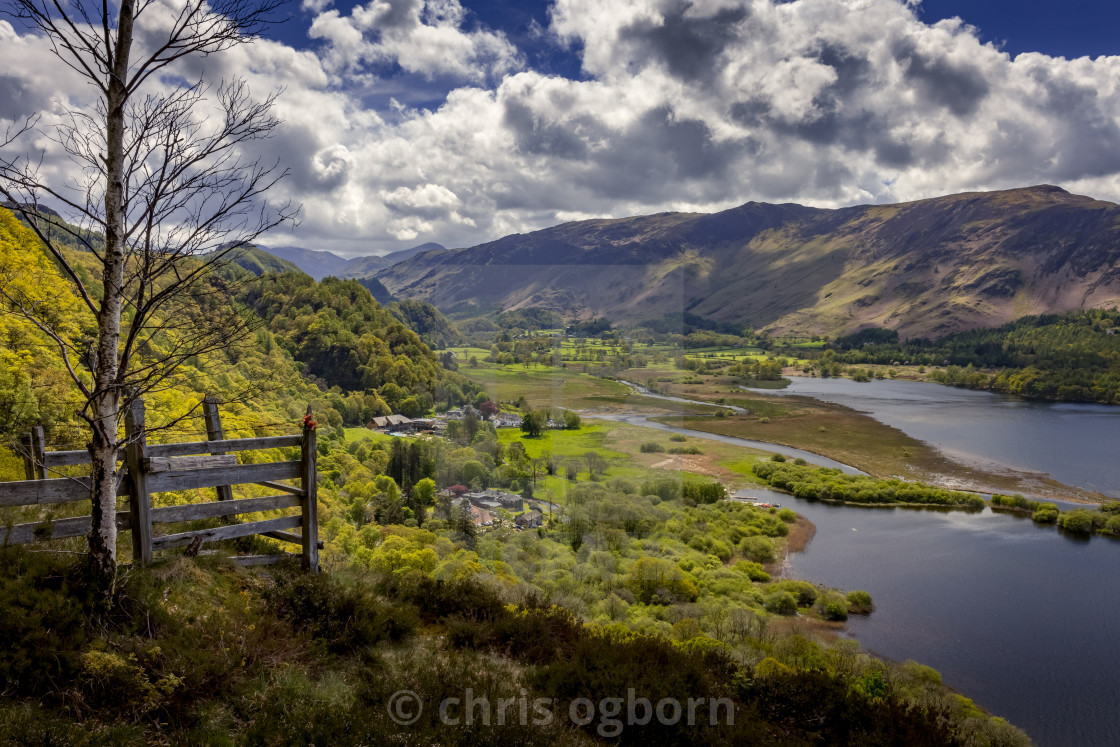 "Above Derwent Water" stock image