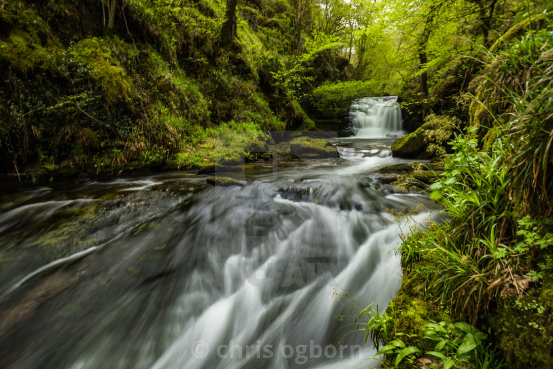 "Watersmeet, Devon." stock image