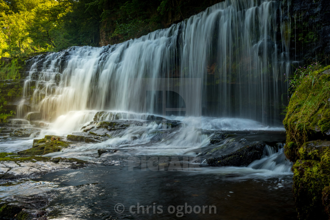 "Sgwd Clun-Gwyn waterfall" stock image