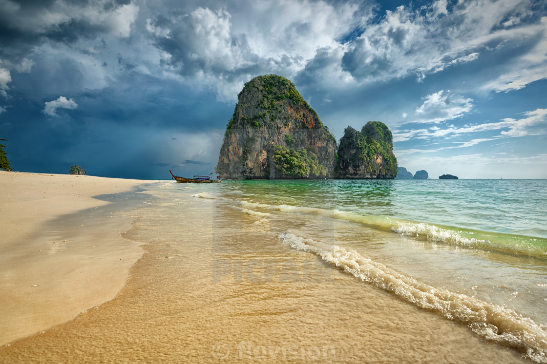 "Dream beach, Krabi, Thailand" stock image