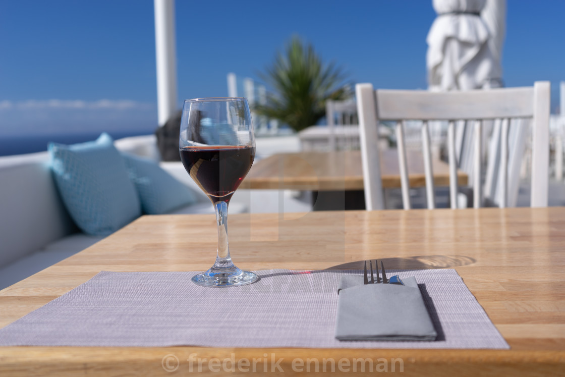 "Glass of red whine Outdoors" stock image