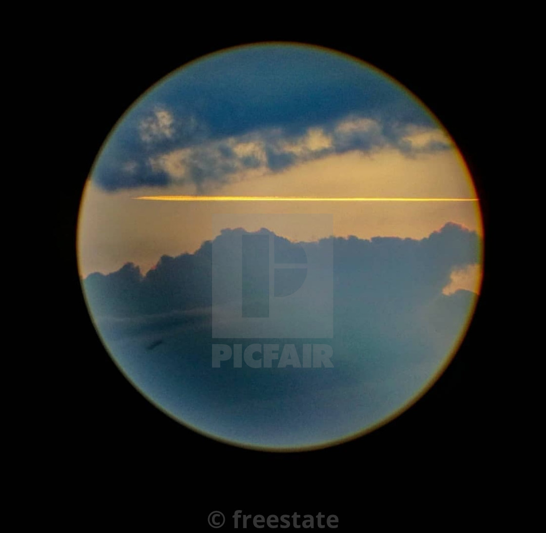 "binocular sunset" by freestate - $3.03 "binocular sunset" stock image