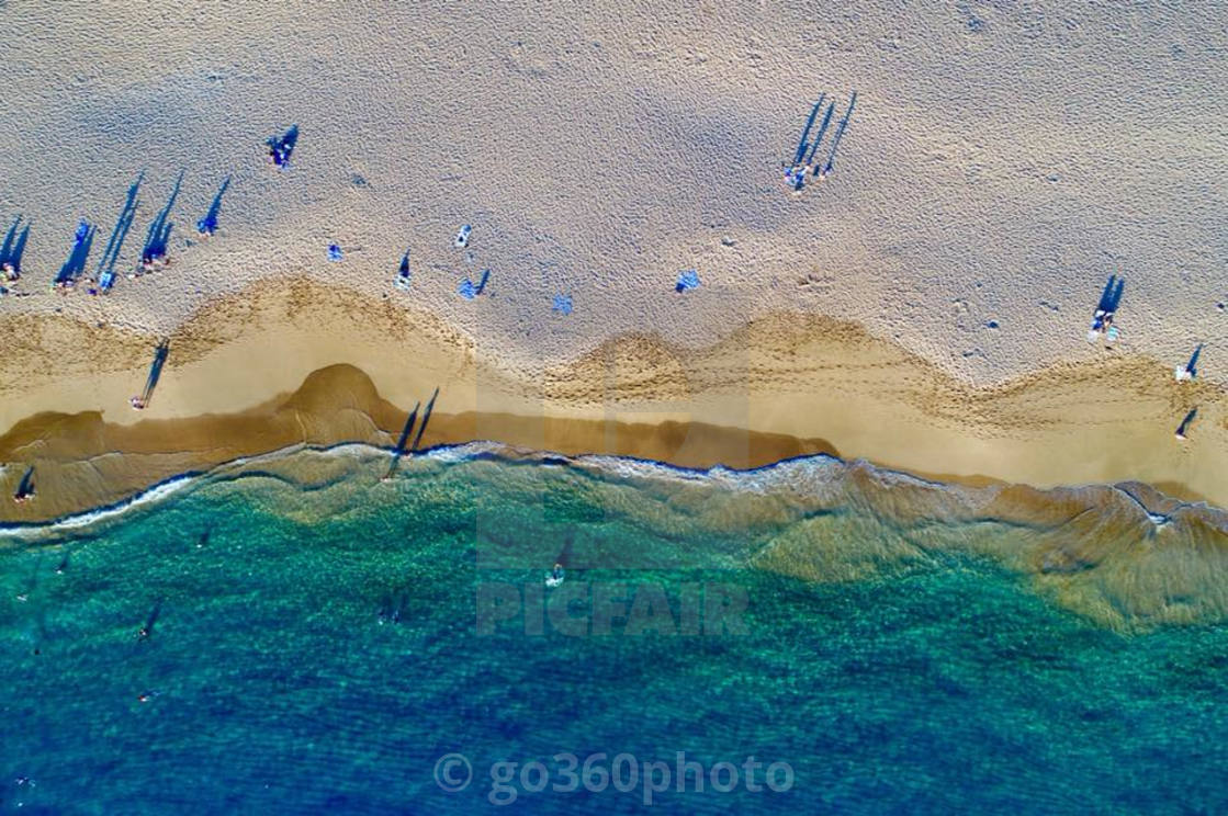 "Maui, Hawaii shooting from the sky" stock image