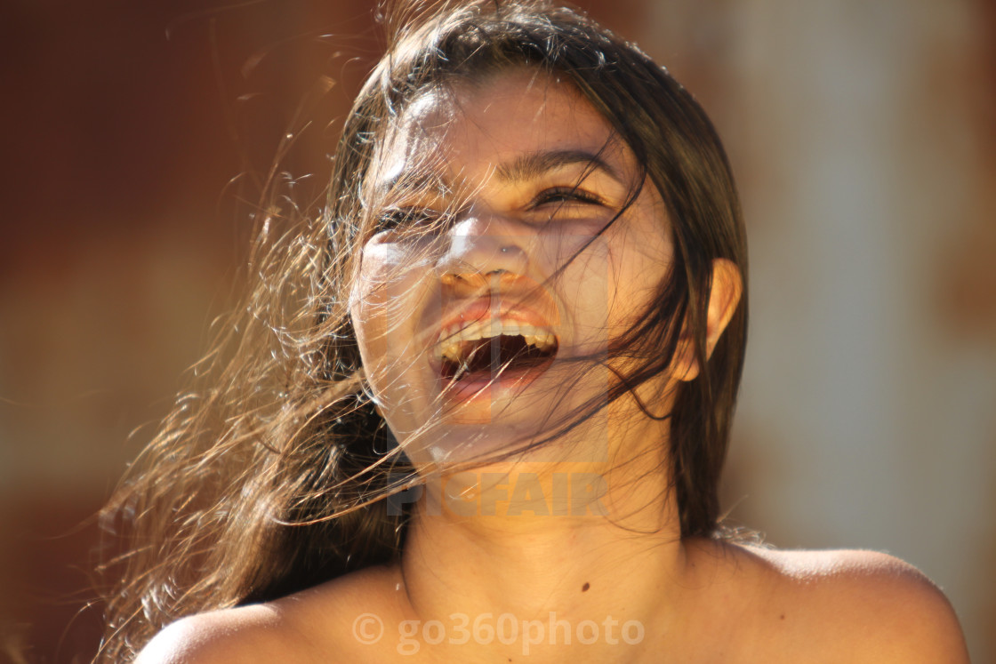 "Love is the hair" stock image