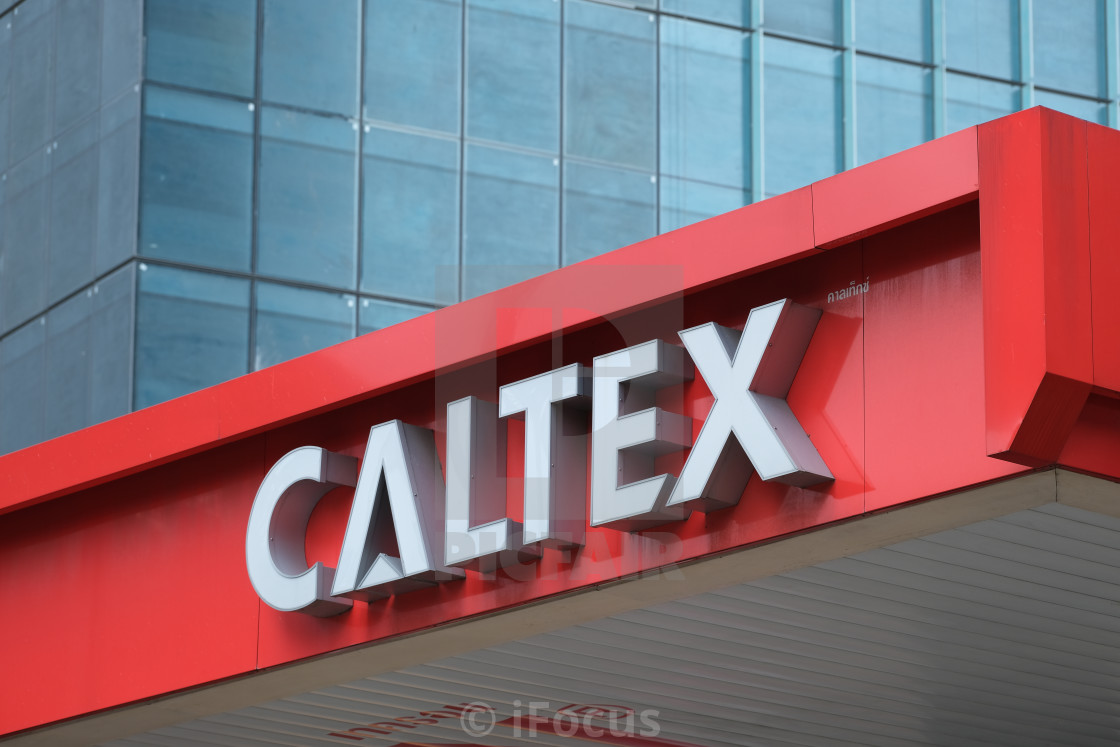 "Petroleum brand Caltex gas station" stock image