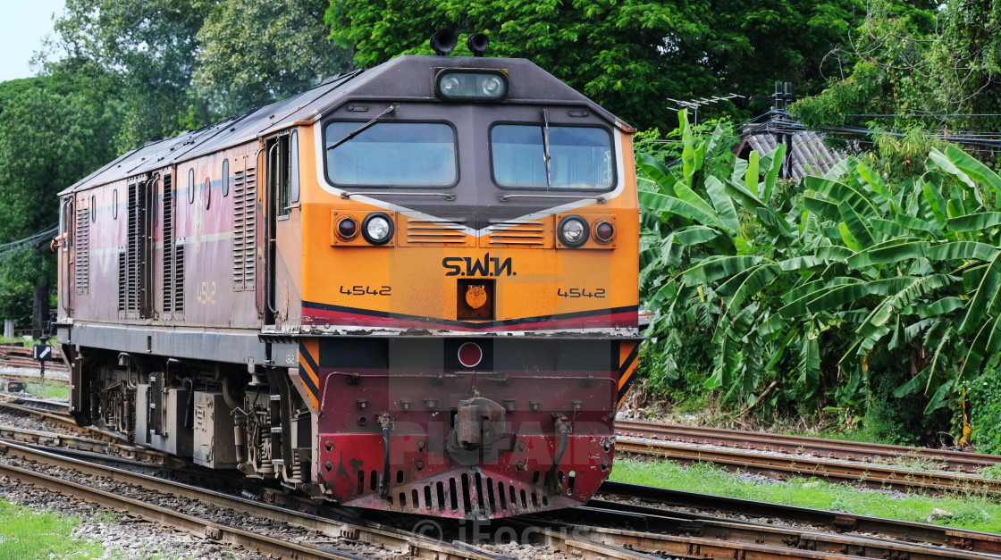 "General Electric diesel electric locomotive" stock image