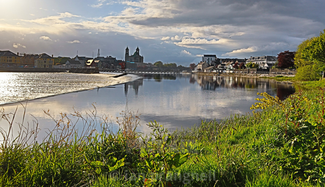 "Athlone St Peters & River Shannon" by ian prangnell - £20.00 "Athlone St Peters & River Shannon" stock image