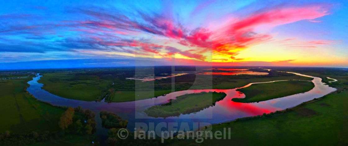 "Shannon Harbour Panoramic Co Offaly Ireland" by ian prangnell - £20.00 "Shannon Harbour Panoramic Co Offaly Ireland" stock image