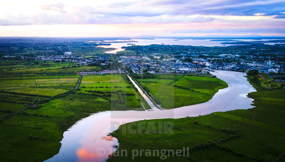 "Athlone the Shannon River and Lough Ree" by ian prangnell - £20.00 "Athlone the Shannon River and Lough Ree" stock image