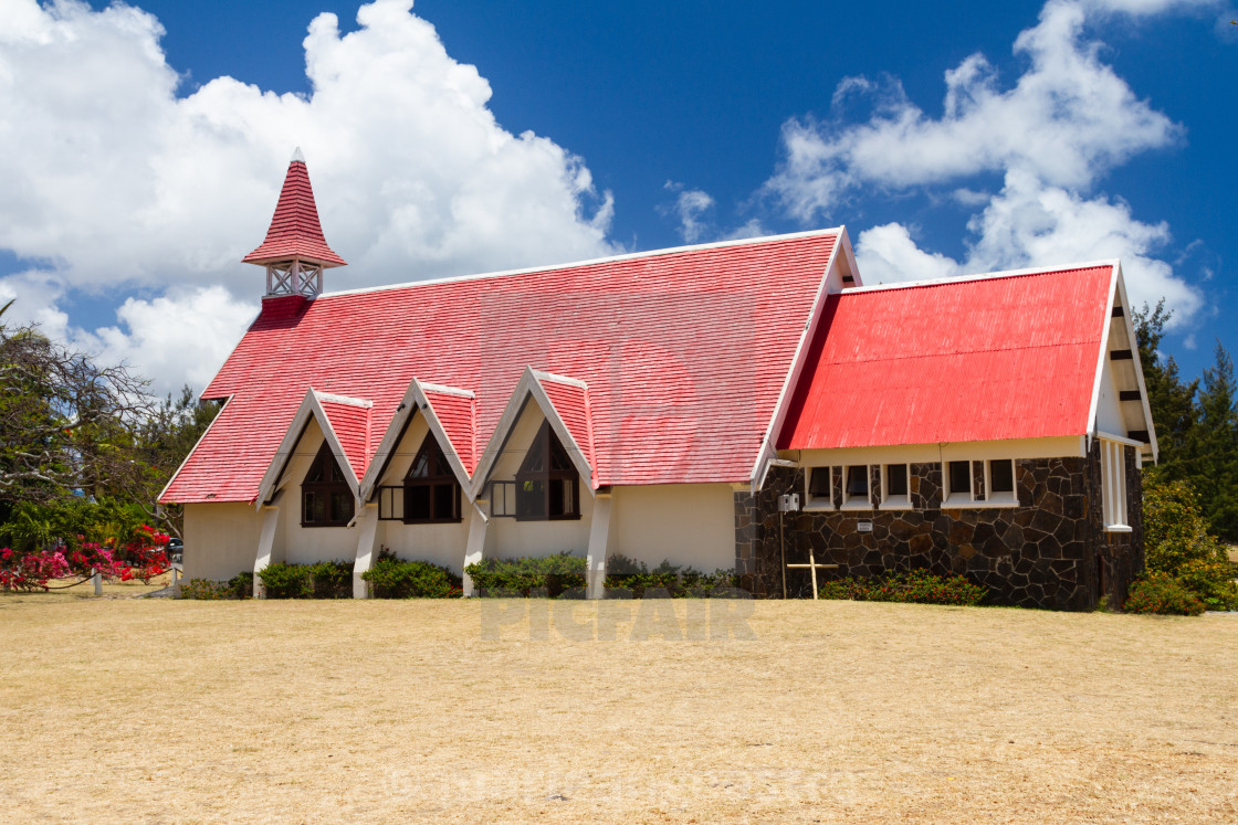 "Mauritius island, red-roofed Notre Dame Auxiliatrice church" by - $8.78 "Mauritius island, red-roofed Notre Dame Auxiliatrice church" stock image