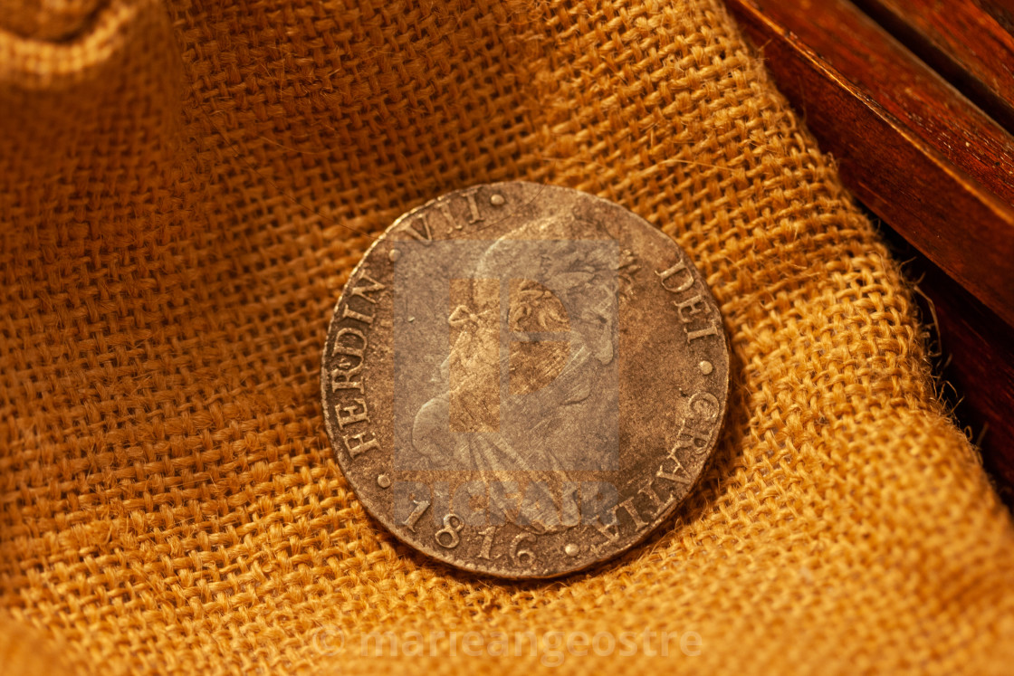 "Mauritius, ancient coins found by divers on shipwrecks" by - $8.78 "Mauritius, ancient coins found by divers on shipwrecks" stock image