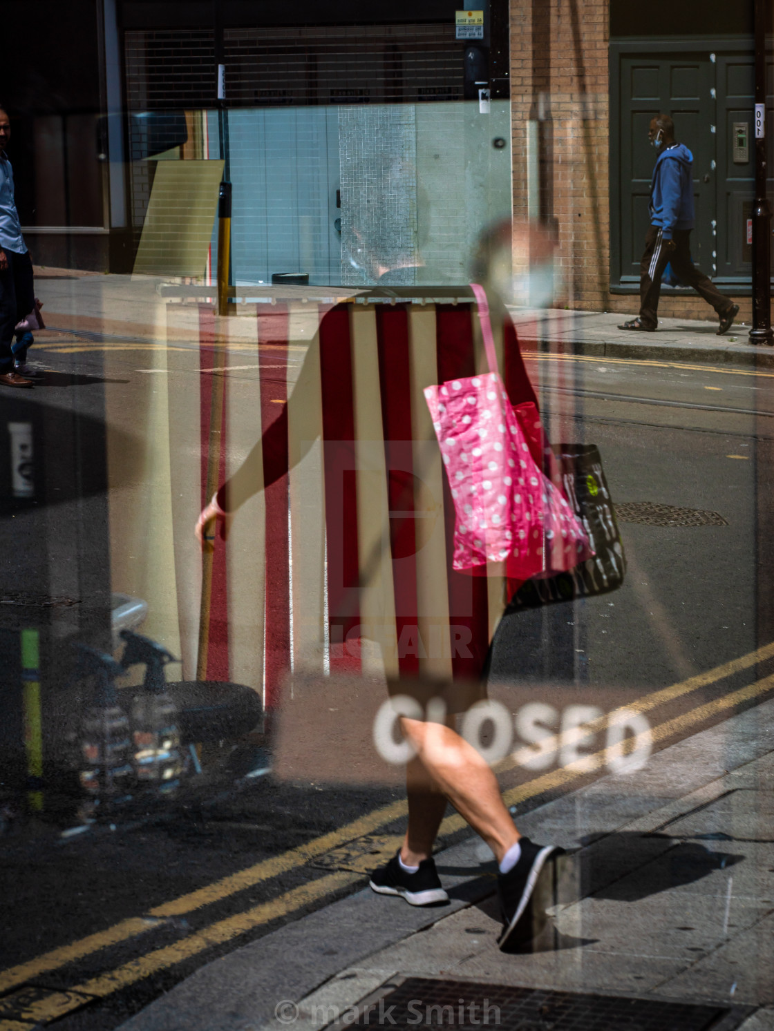 "Barber Shop Reflections iii" stock image