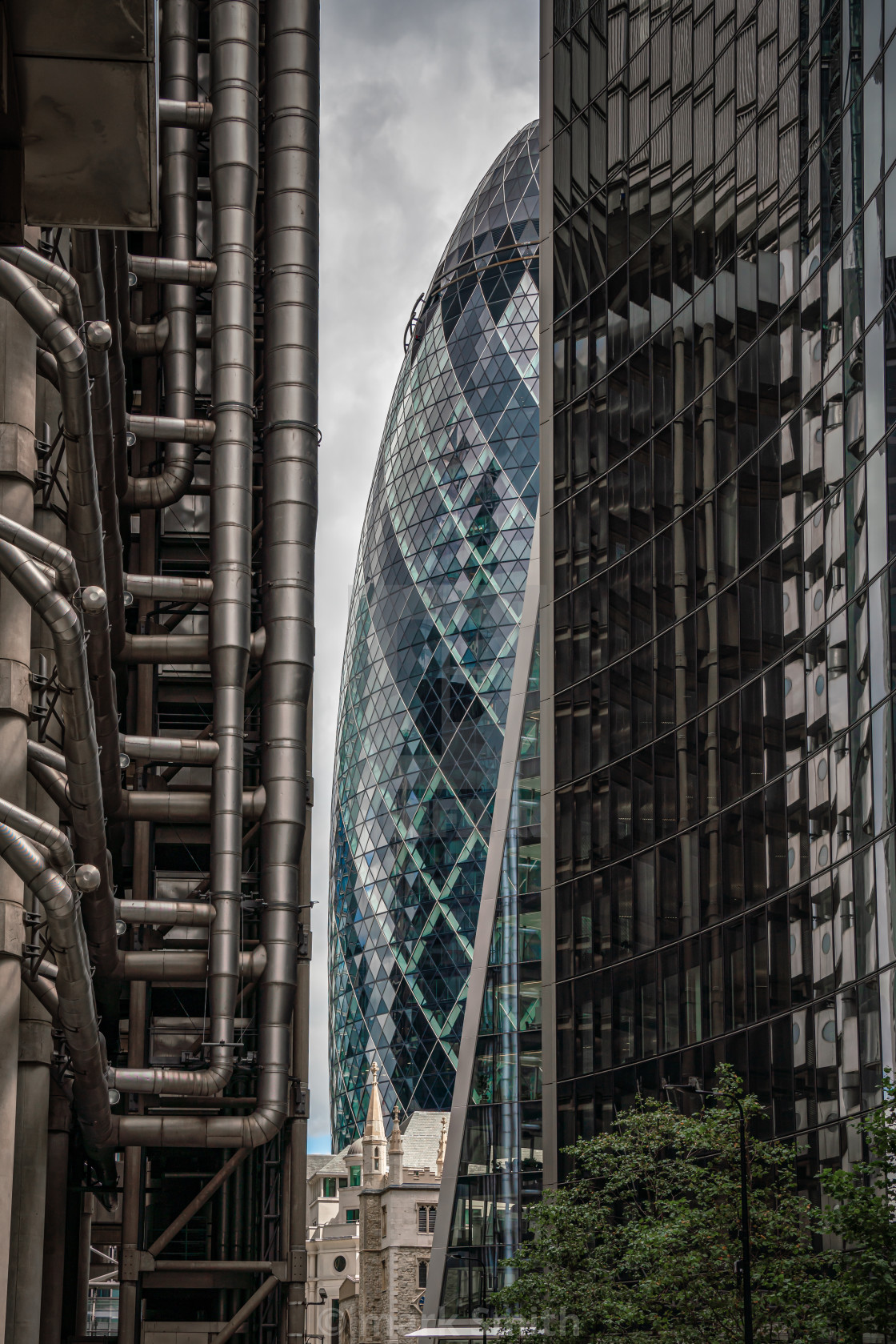 "Slice of Gherkin" stock image