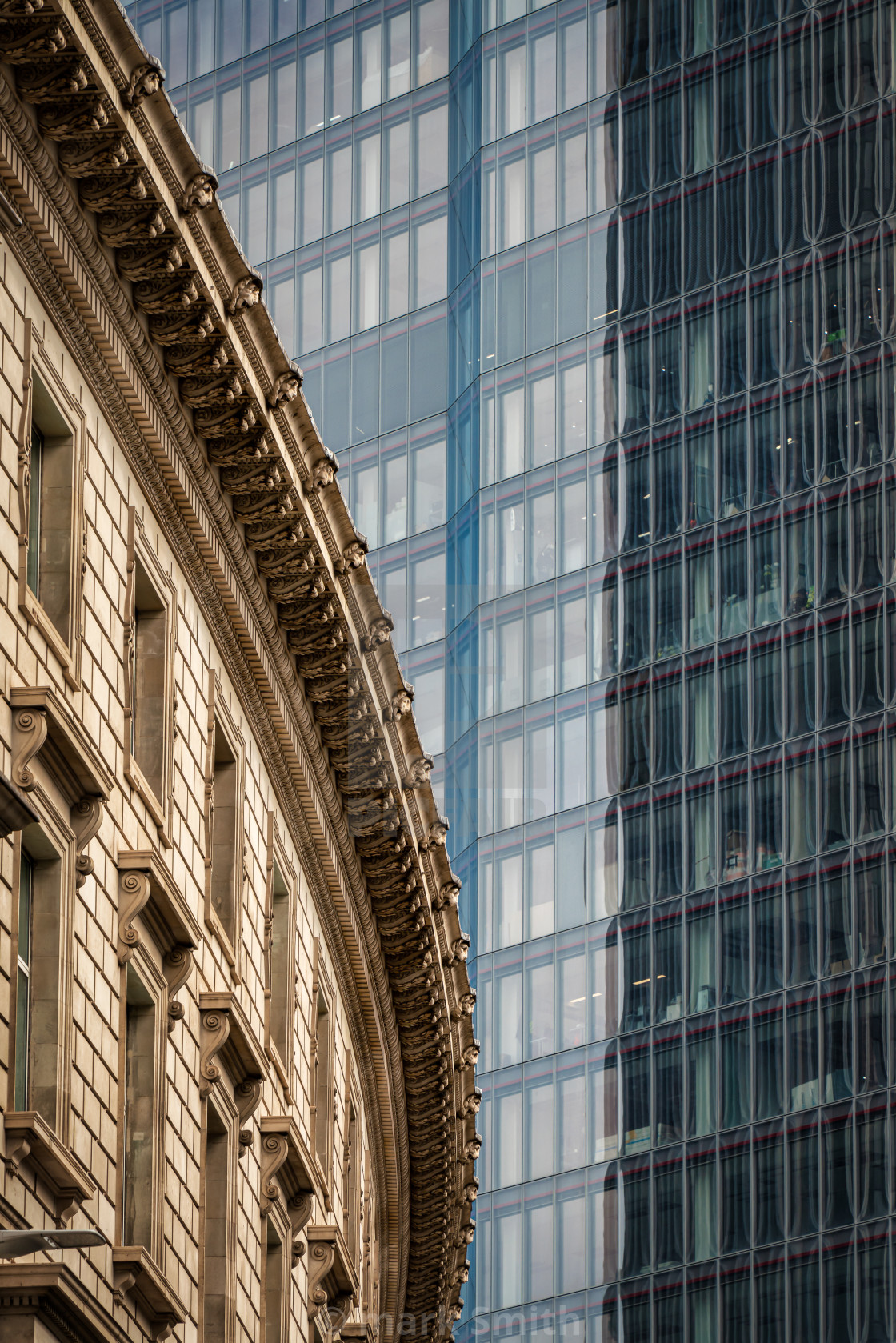 "old vs new, city of london" stock image