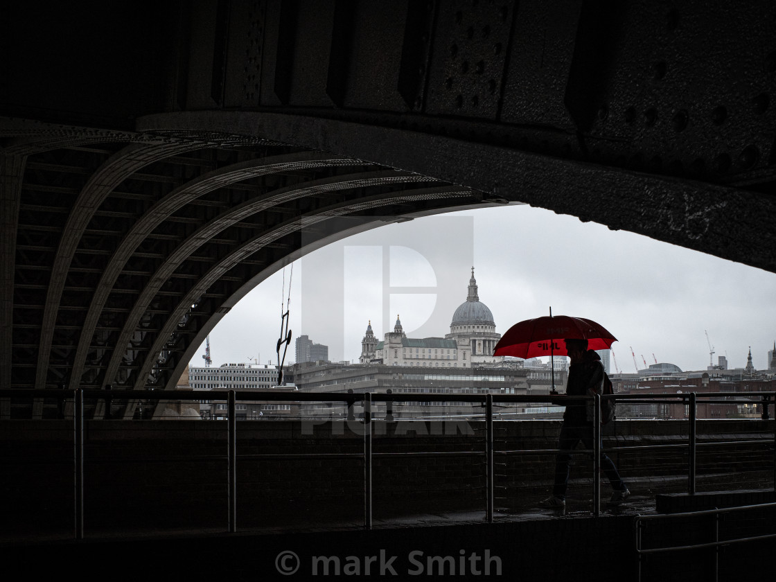 "Rainy Day, London" stock image